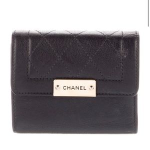 Chanel Quilted Pattern Compact Wallet